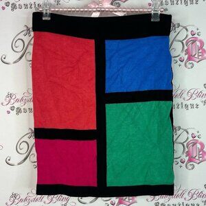 Forever 21 skirt color block pencil mini Multicolor Block Pencil Skirt